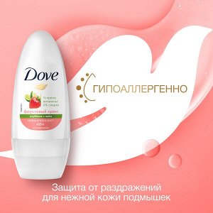 NEW !!! Dove гипоаллергенный шариковый антиперспирант КЛУБНИКА-ЛАЙМ с защитой от пота и запаха на 48 ч 50 мл