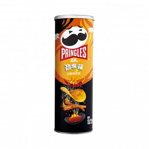 Китайские чипсы "Pringles" со вкусом "Азиатских закусок и сычуаньским соусом🌶️🌶️🌶️🌶️", 110 гр