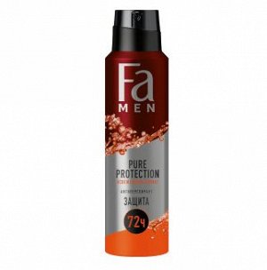 Дезодорант-антиперспирант спрей Fa Men Pure Protection аромат гуараны, 72 ч 150 мл