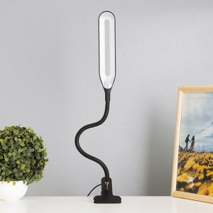 Светильник настольный на прищепке «Офисный черный» 24LED USB 11x7.5x60.5 см