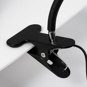Светильник настольный на прищепке «Офисный черный» 24LED USB 11x7.5x60.5 см