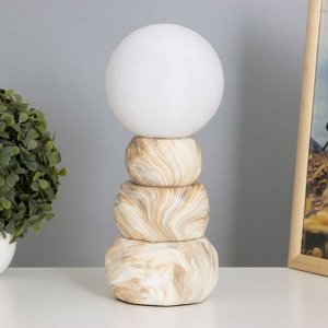 Лампа настольная «Амани» 1x40 Вт Е14 бежевый 11.5x11.5x28 см