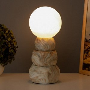 Лампа настольная «Амани» 1x40 Вт Е14 бежевый 11.5x11.5x28 см