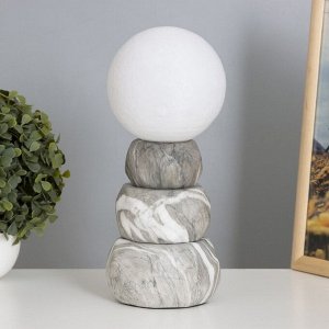 Лампа настольная «Амани» 1x40 Вт Е14 серый 11.5x11.5x28 см