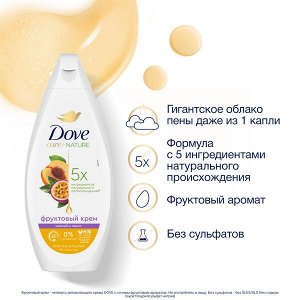 NEW ! Dove крем-гель для душа ДЛЯ ВСЕЙ СЕМЬИ МАРАКУЙЯ-ПЕРСИК бессульфатный на основе ухаживающей формулы 250 мл