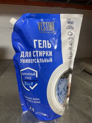 VESTAR® Гель для стирки "Универсальный 5в1", 1200мл, дой-пак
