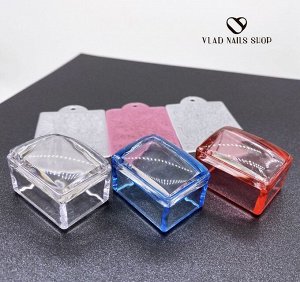Штамп для стемпинга прямоугольный  (3,5*2,5cm) синий
