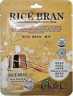 EKEL Mask Pack Rice Bran Маска-салфетка для лица с коричневым рисом, 25 мл