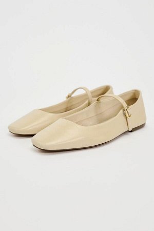 Балетки кожаные Zara