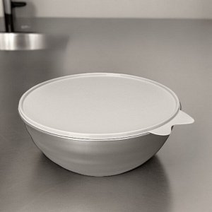 МИСКА С КРЫШКОЙ WAVE 0,85Л (Металлик бежевый)