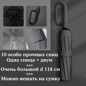 Зонт автоматический черный