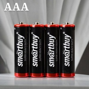 Батарейка солевая Smartbuy R03/4S (60/600)  (SBBZ-3A04S)