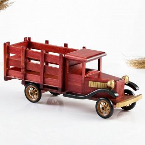 Фигурка дерево, держатель для бутылки «Грузовик», 38x15.5x11 см