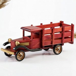 Фигурка дерево, держатель для бутылки «Грузовик», 38x15.5x11 см