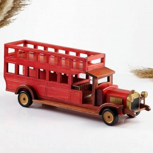 Фигурка дерево, держатель для бутылок «Автобус», красный