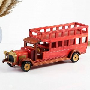 Фигурка дерево, держатель для бутылок «Автобус», красный