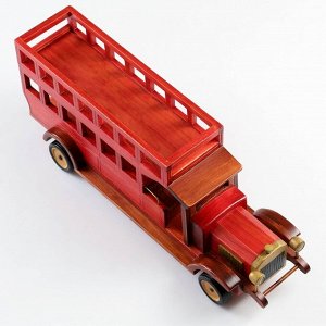 Фигурка дерево, держатель для бутылок «Автобус», красный