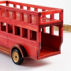 Фигурка дерево, держатель для бутылок «Автобус», красный