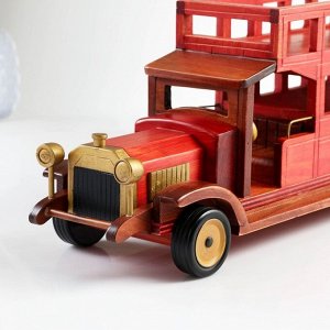 Фигурка дерево, держатель для бутылок «Автобус», красный