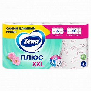 Зева Туалетная бумага Плюс XXL Цветы 2-х сл 6 рул (6) Zewa