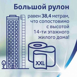 Зева Туалетная бумага Плюс XXL Цветы 2-х сл 6 рул (6) Zewa