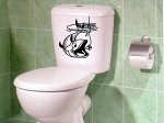 Дизайнерская наклейка Рыбка на крючке