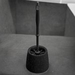 КОМПЛЕКТ WC ЁРШИК ДЛЯ ТУАЛЕТА С ПОДСТАВКОЙ VELVET (Черный гранит)
