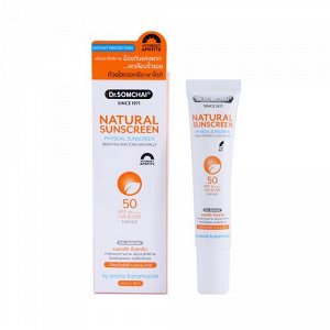 Тайский солнцезащитный крем Somchai Natural Sunscreen spf 50 pa +++ 20гр.
