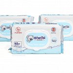 Aiwibi бумага туалетная влажная для всех типов кожи водорастворимая (42 шт) 14*18 см белый детская 1 упаковка мягкая упаковка с клапаном