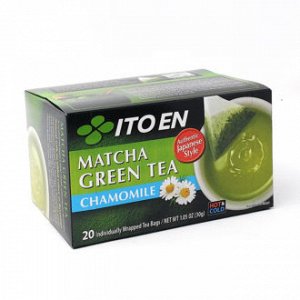 ITOEN Чай, MATCHA GREEN TEA , зеленый чай, с ромашкой 20 пак, 30 гр.1*8 шт. Арт-12302
