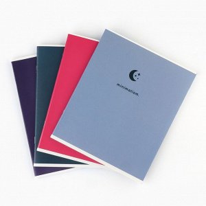 Тетрадь А5, 36 л на скрепке внутренний блок №1 МИКС minimalism уф лак