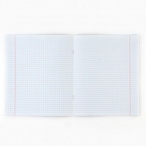 Тетрадь в клетку, 36 л., А5, на скрепке, блок №1, Minimalism, МИКС