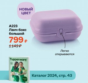 Ланч-бокс большой, сиреневый