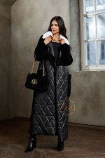 Итальянское стёганное пальто с мериносом