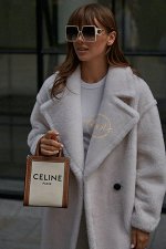 Белая шуба из шерсти  Max Mara
