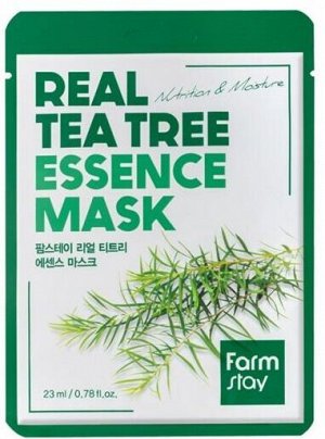 Farm Stay Тканевая маска для лица с экстрактом чайного дерева Real Tea Tree Essence Mask, 23мл