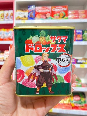Леденцы с фруктовыми вкусами Sakuma Fruit Drops / "Сакума" в банке 80 гр Японские сладости