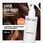 The Act labs Профессиональный термозащитный крем - спрей для ухода за волосами увлажняющий и восстанавливающий, легкое расчесывание и укладка 200 мл.