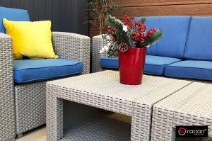 Комплект мебели Rattan Premium 4, серый