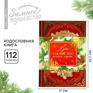Родословная книга новогодняя «Каждый день» 17x2x23.7 см