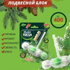 ARVITEX Master FRESH GOLD подвесной блок д/унитаза, 1 шт. ХВОЯ