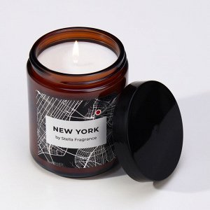 Свеча ароматическая в банке "NEW YORK", кедр, мята, 250 г