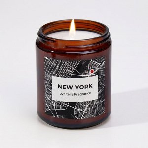 Свеча ароматическая в банке "NEW YORK", кедр, мята, 250 г