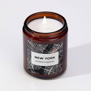 Свеча ароматическая в банке "NEW YORK", кедр, мята, 250 г