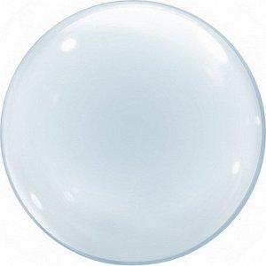 Шар Ф 18&quot; Сфера 3D, Deco Bubble резиновый прозрачный 45см