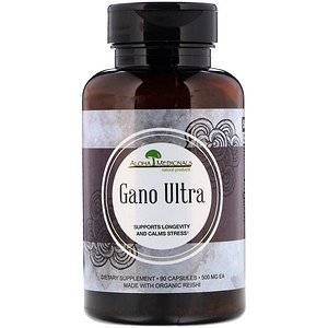 Aloha Medicinals Inc., Gano Ultra, чистый гриб рейши в капсулах, 500 мг, 90 капсул