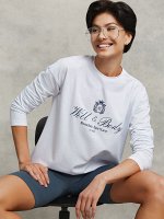 Лонгслив прямого силуэта с эластичным принтом WILL &amp; BODY