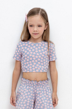Фуфайка(Весна-Лето)+girls (небесно-голубой, сакура к483)