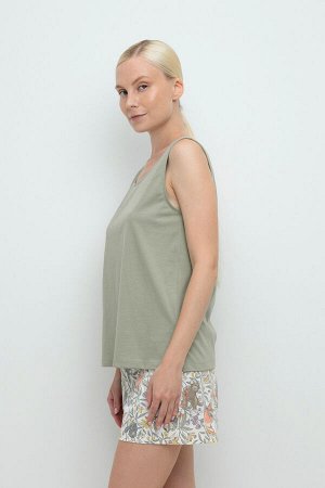 Пижама(Весна-Лето)+mom (оливковый хаки, эвкалипт)
