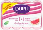 Duru Мыло туалетное Пробуждающее Розовый грейпфрут 4х80 гр